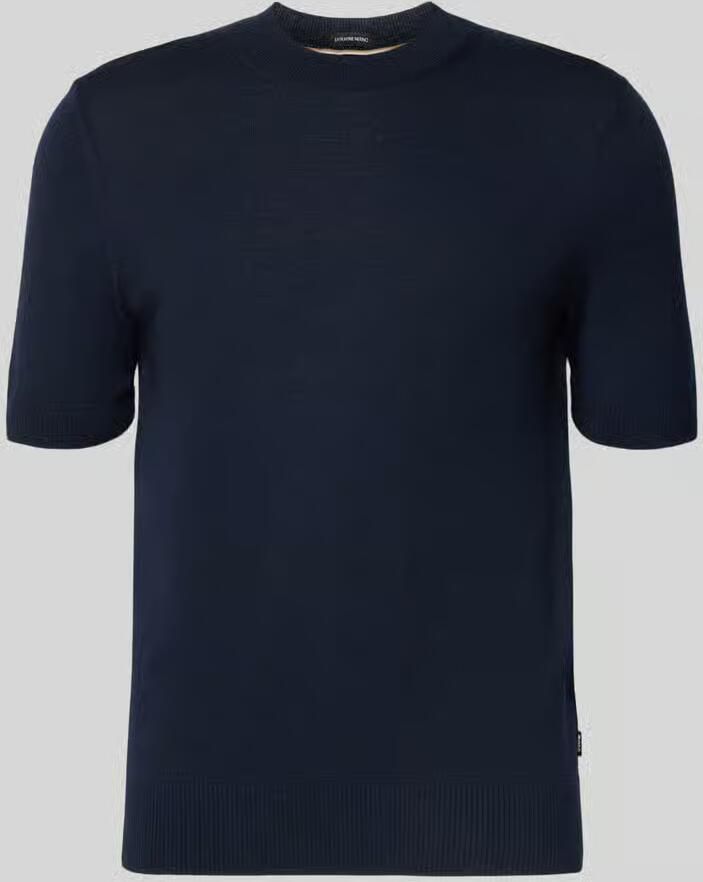 Boss Regular fit gebreid shirt van zuivere scheerwol model 'H-UMAURO'