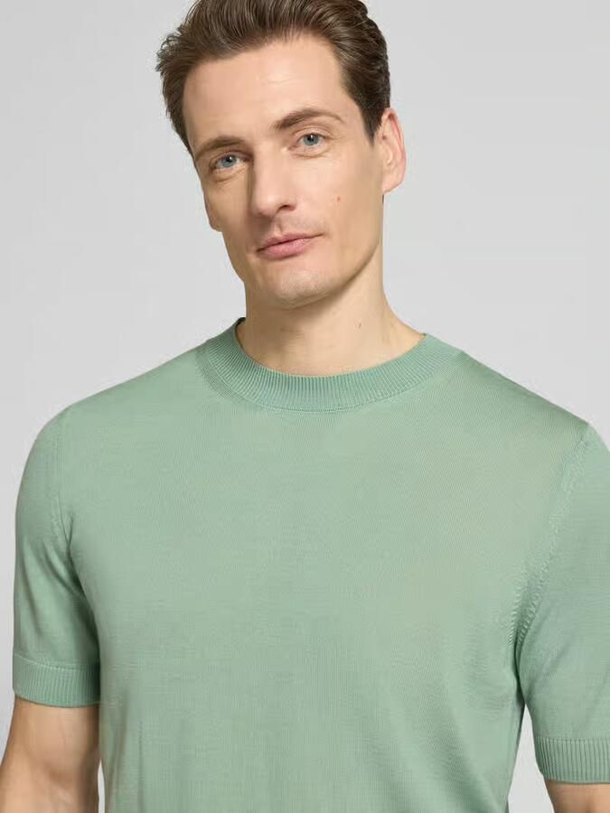 Boss Regular fit gebreid shirt van zuivere scheerwol model 'H-UMAURO' - Foto 2