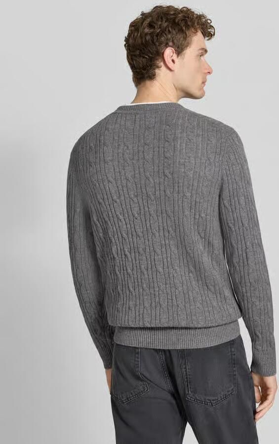 Boss Regular fit gebreide pullover van een mix van scheerwol en kasjmier model 'HETICO