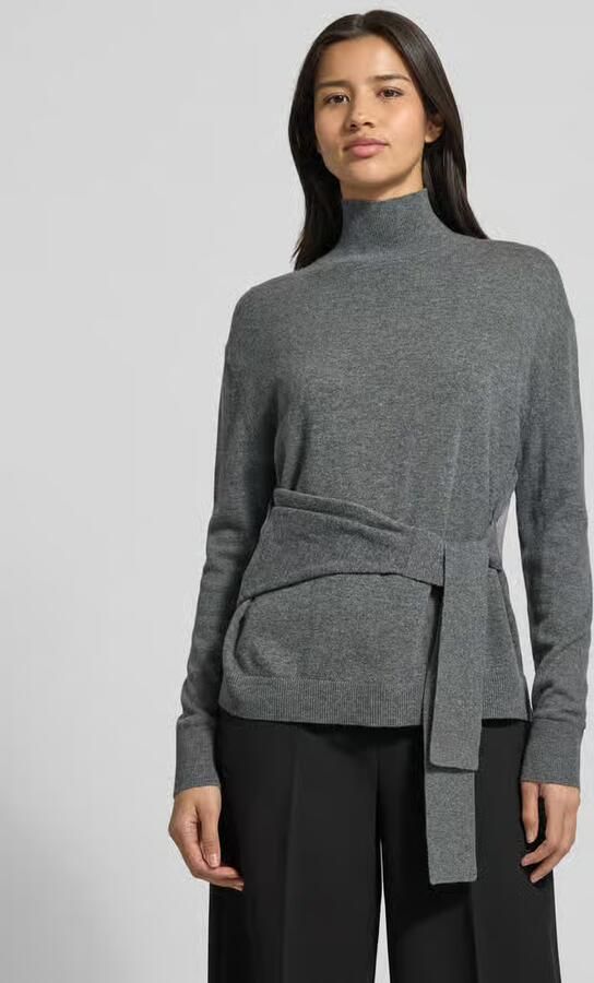 Boss Regular fit gebreide pullover van een mix van scheerwol en zijde model 'FALANDIA' - Foto 2