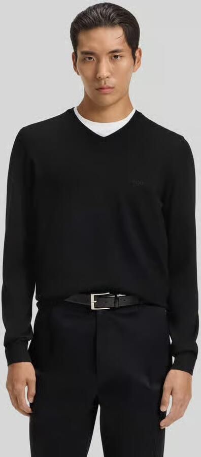 Boss Regular fit gebreide pullover van pure scheerwol model 'BARAM-L' - Foto 7