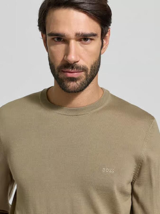 Boss Regular fit gebreide pullover van pure scheerwol model 'BOTTO' - Foto 2