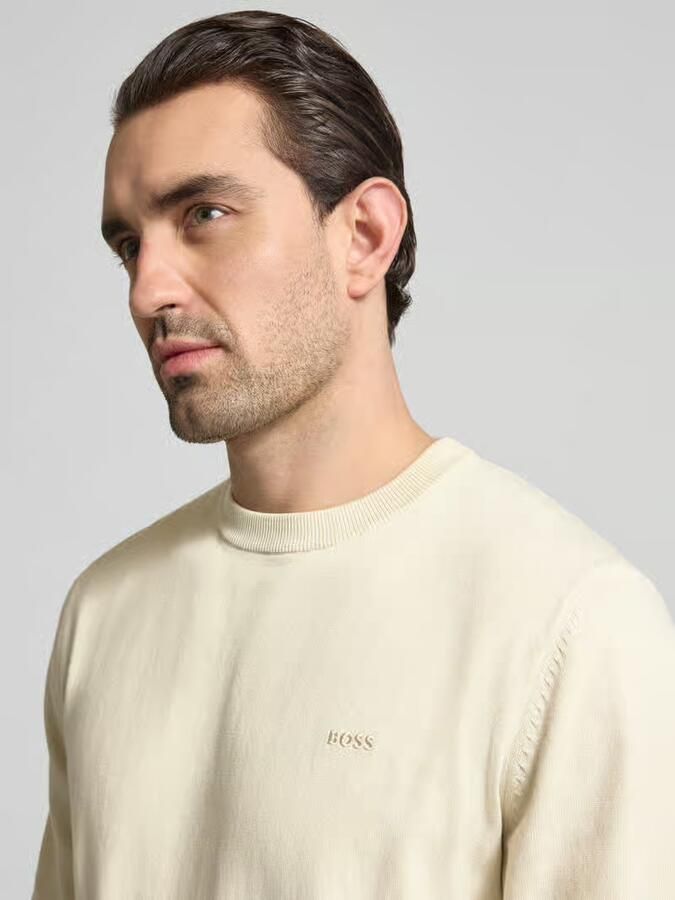Boss Regular fit gebreide pullover van puur katoen model 'UPCAS' - Foto 2