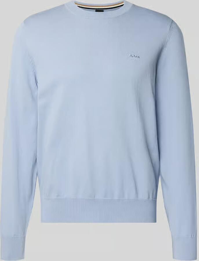 Boss Regular fit gebreide pullover van puur katoen model 'UPCAS'