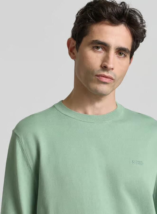 Boss Regular fit gebreide pullover van puur katoen model 'UPCAS' - Foto 2