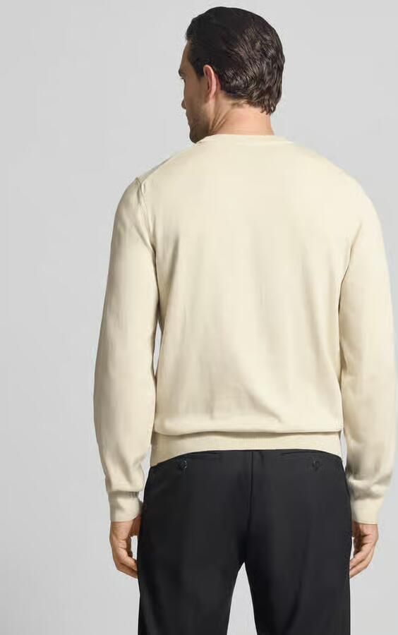 Boss Regular fit gebreide pullover van puur katoen model 'UPCAS'