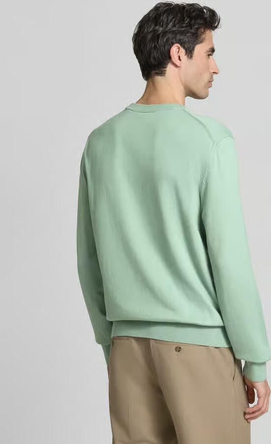 Boss Regular fit gebreide pullover van puur katoen model 'UPCAS'