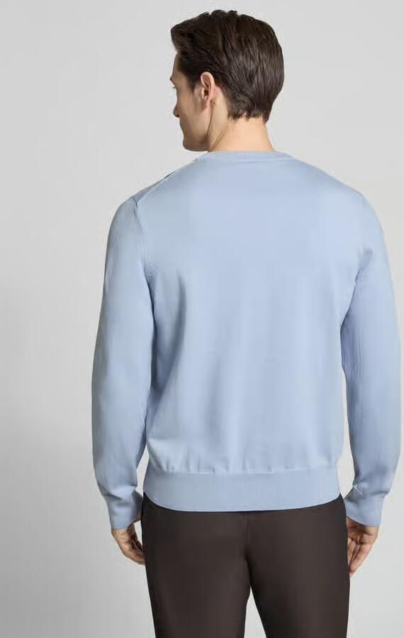 Boss Regular fit gebreide pullover van puur katoen model 'UPCAS' - Foto 3
