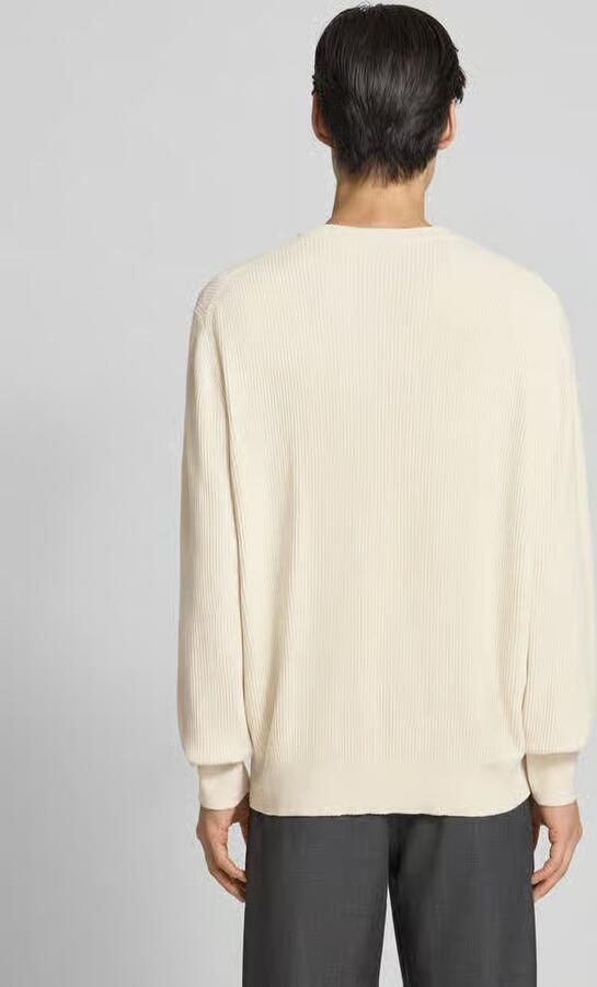 Boss Regular fit gebreide pullover van viscosemix model 'P-HORSO'