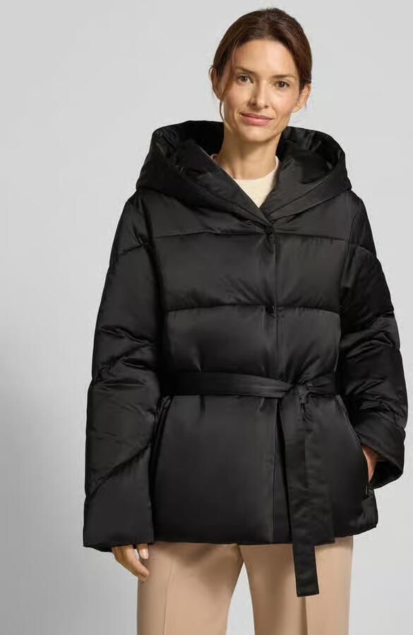 Boss Regular fit gewatteerde lange jas met viscose model 'PLYSSA' - Foto 2