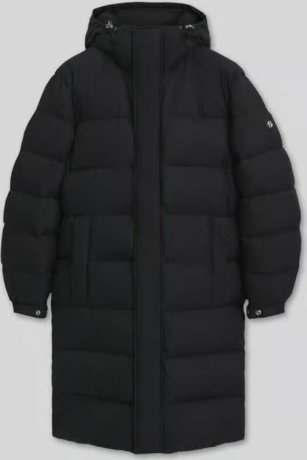 Boss Regular fit gewatteerde mantel met capuchon