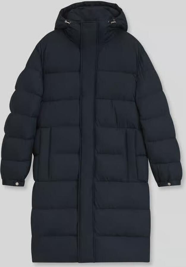 Boss Regular fit gewatteerde mantel met capuchon