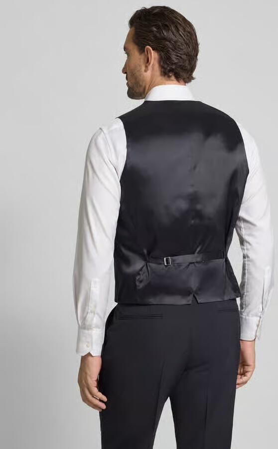 Boss Regular fit gilet van scheerwolmix