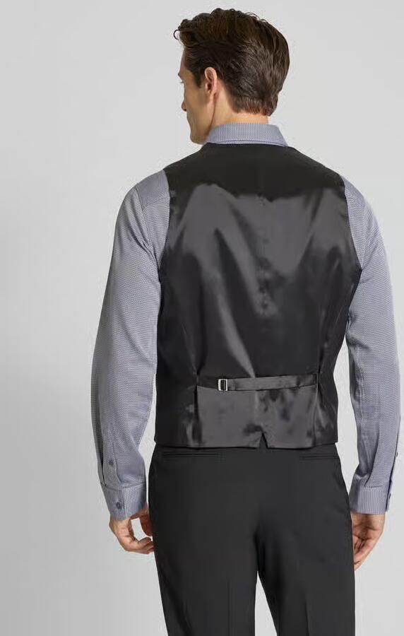 Boss Regular fit gilet van scheerwolmix