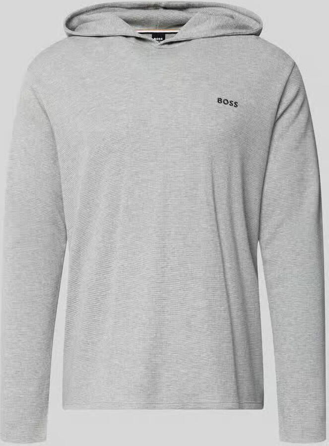 Boss T-Shirt Lange Mouw Waffle LS-Shirt H.