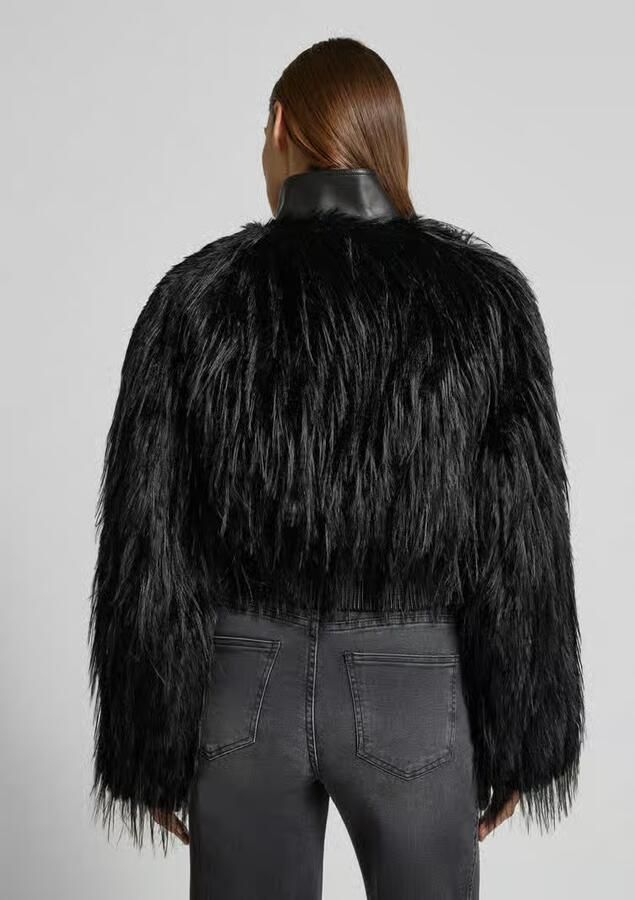Boss Regular fit jack in de look van imitatiebont model 'CECOOL'