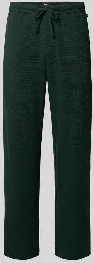 Boss Regular fit joggingbroek van katoenmix