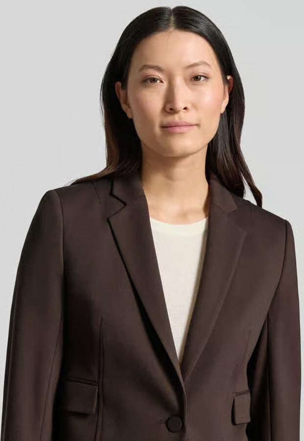 Boss regular fit kort colbert van viscosemix model JIA14'