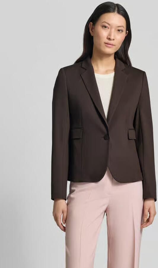 Boss regular fit kort colbert van viscosemix model JIA14' - Foto 3