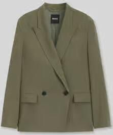 Boss Regular fit korte blazer van viscosemix model 'JALETO12'