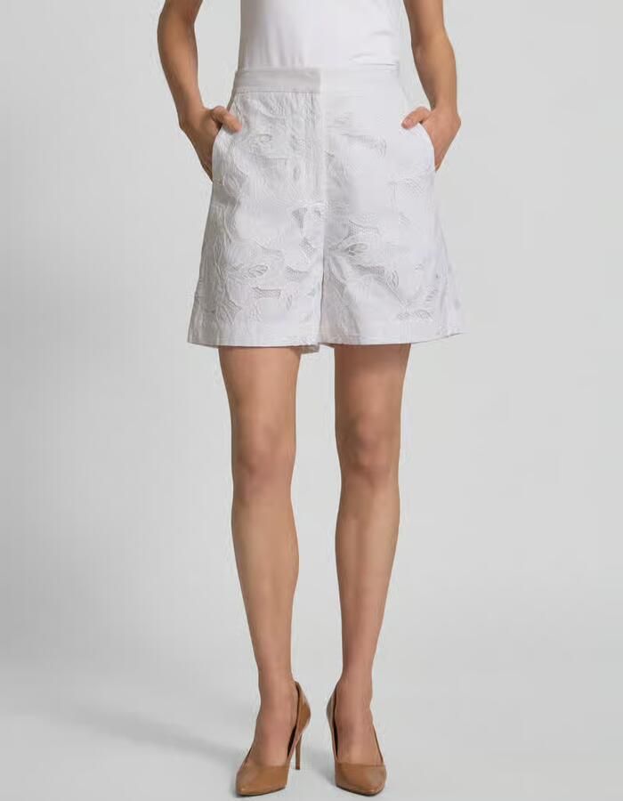 Boss Regular fit korte broek met kant model 'Tonara' - Foto 2