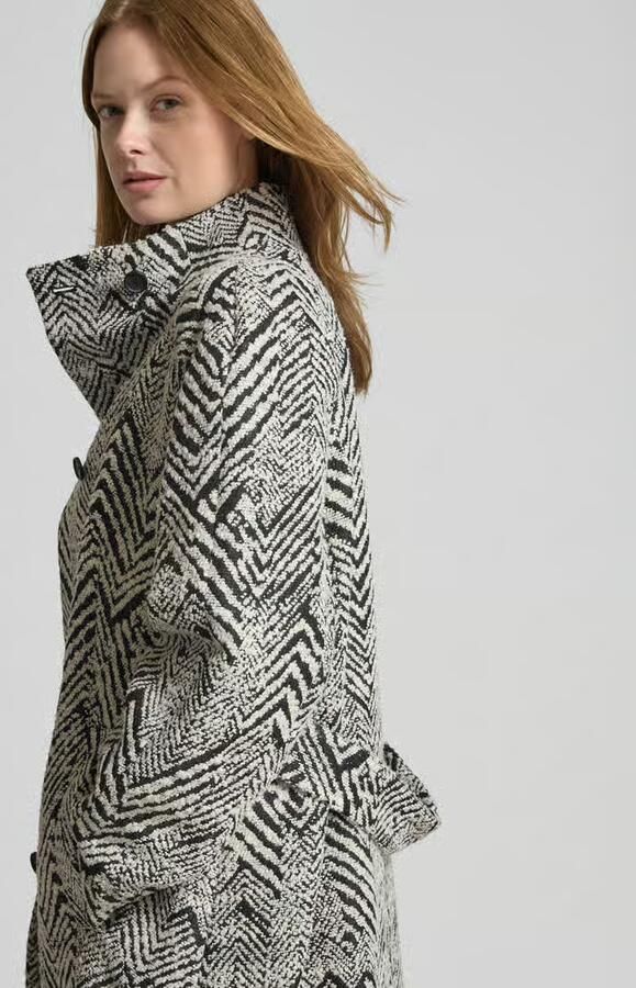 Boss Regular fit lange jas met scheerwol model 'CAVINIA'