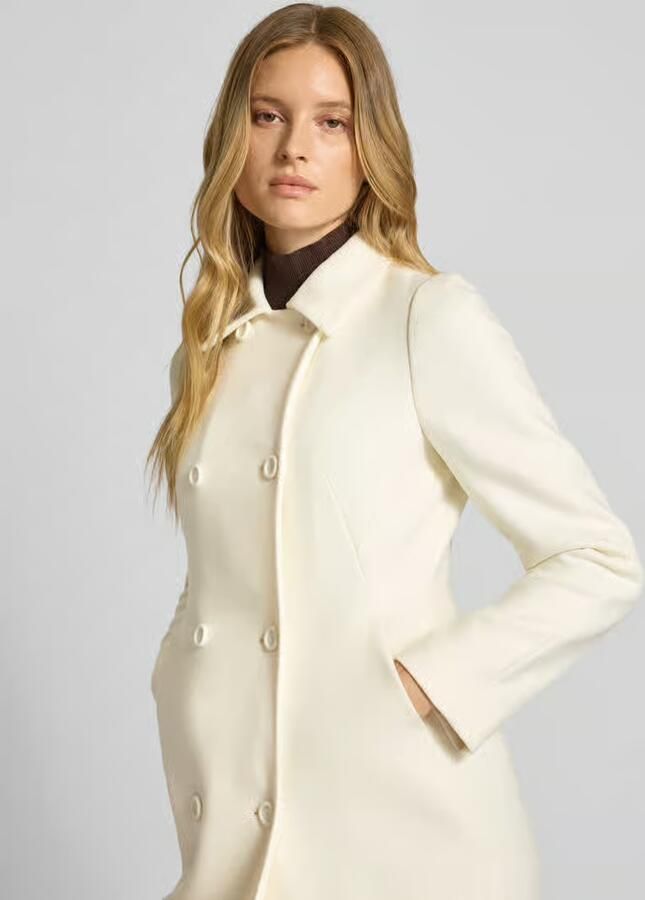 Boss Regular fit lange jas van wolmix model 'CONIZA'