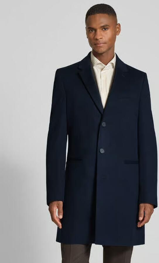 Boss Regular fit lange wollen jas met kasjmier BECKHAM x - Foto 2