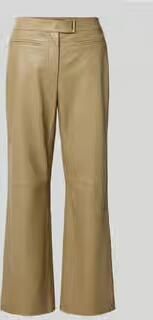 Boss Regular fit leren broek van echt lamsleer model 'SIMARY'