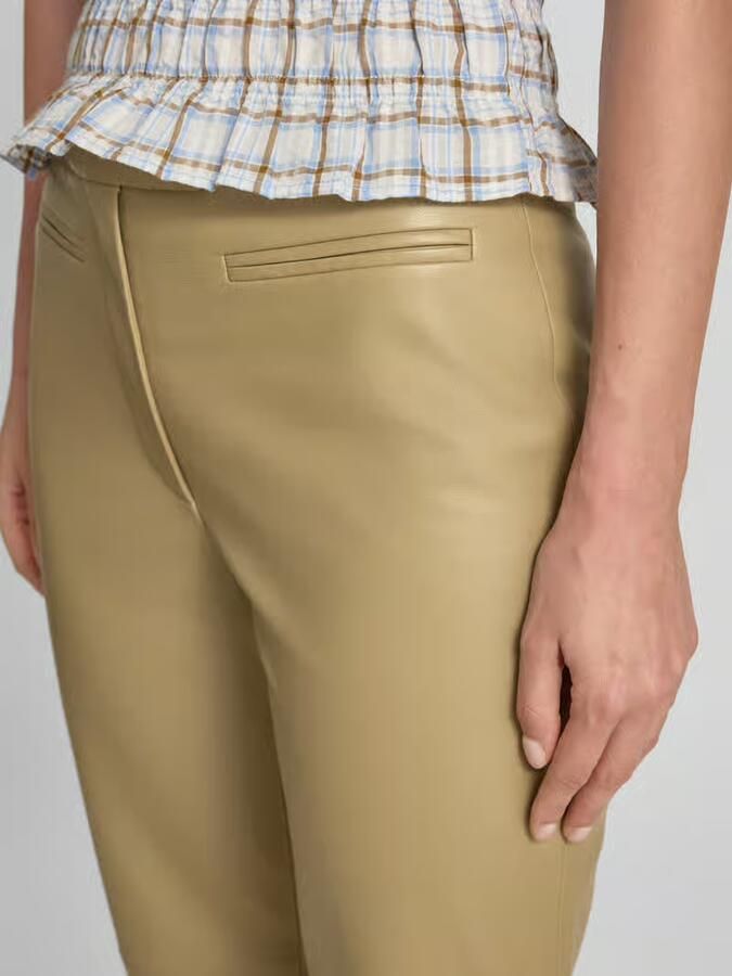 Boss Regular fit leren broek van echt lamsleer model 'SIMARY'