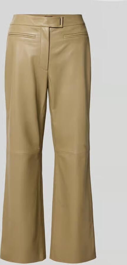 Boss Regular fit leren broek van echt lamsleer model 'SIMARY' - Foto 2