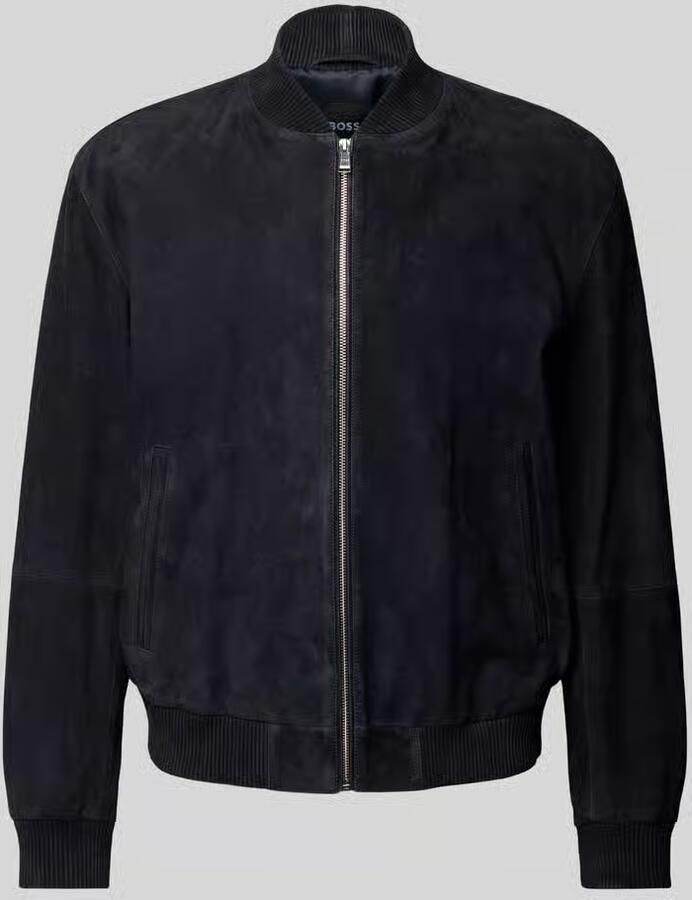 Boss Regular fit leren jack van echt chevreau-suède model 'H-MULLER'