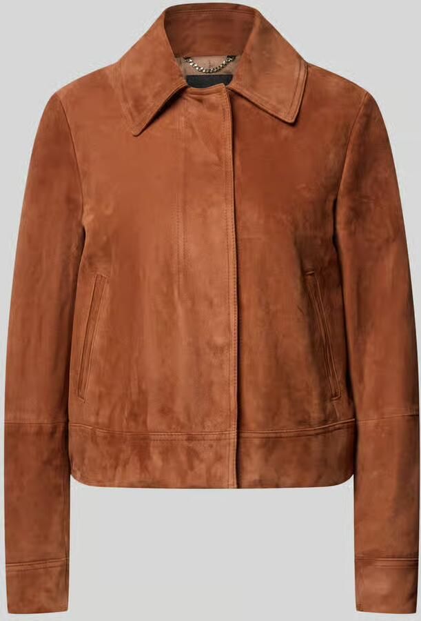 Boss Regular fit leren jack van echt geitenleer model 'SAMARO' - Foto 2