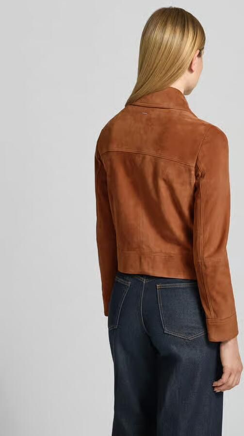 Boss Regular fit leren jack van echt geitenleer model 'SAMARO' - Foto 4