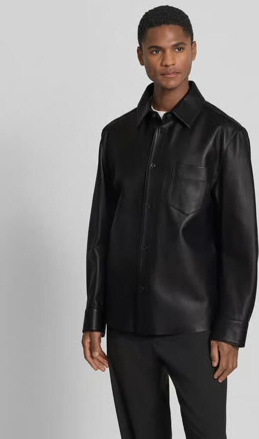 Boss regular fit leren jack van echt lamsleer model 'C-MOVITZ' - Foto 3
