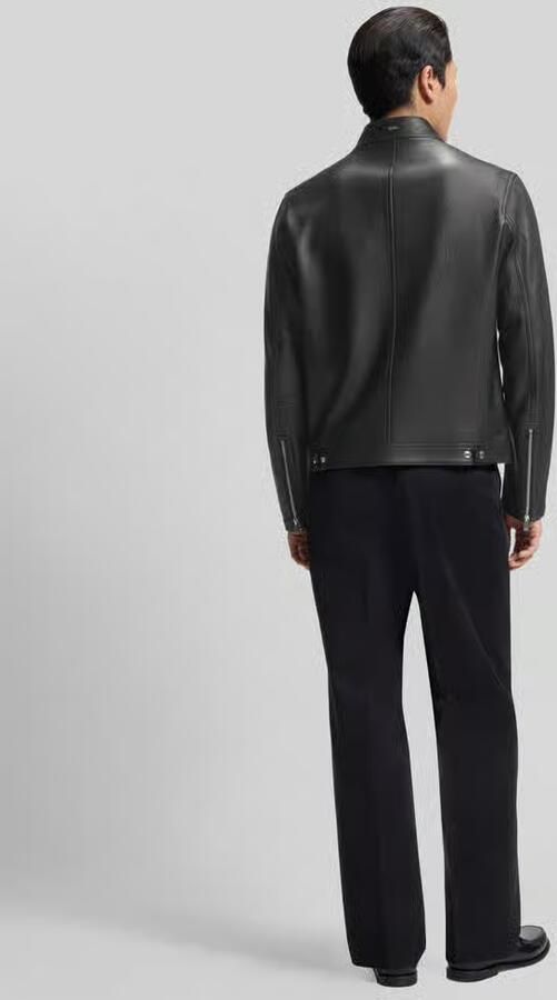 Boss Regular fit leren jack van echt lamsleer model 'H-Mansell5' - Foto 2