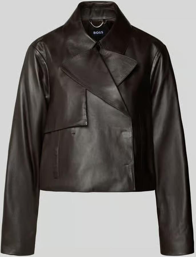 Boss regular fit leren jack van echt lamsleer model 'SARCAE' - Foto 2