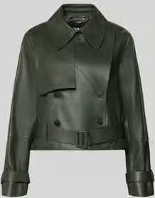 Boss regular fit leren jack van echt lamsleer model 'Satela1'