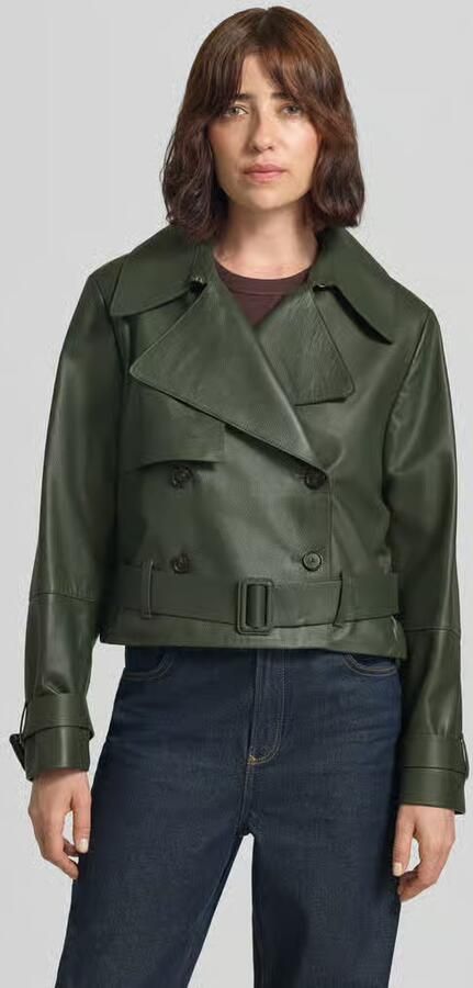 Boss regular fit leren jack van echt lamsleer model 'Satela1' - Foto 2
