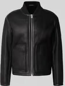 Boss Regular fit leren jack van echt lamswol model 'MAFERO'