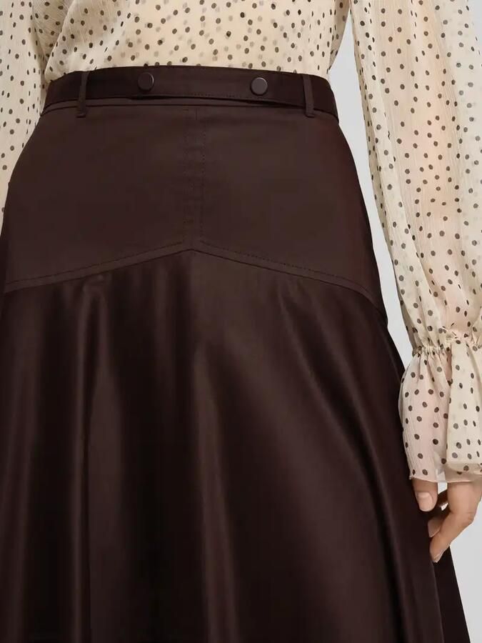 Boss regular fit midi-rok van katoenmix model 'VUSOLA'