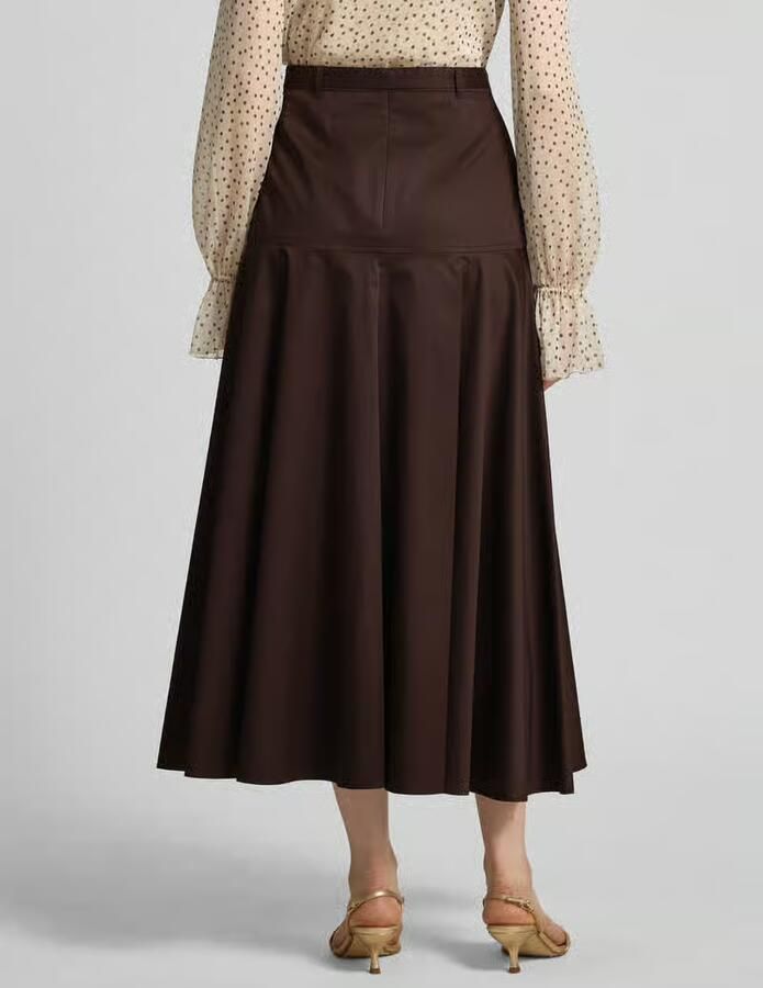Boss regular fit midi-rok van katoenmix model 'VUSOLA'
