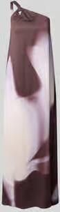 Boss regular fit one-shoulder maxi-jurk van mix van viscose en linnen model 'DANTEA'