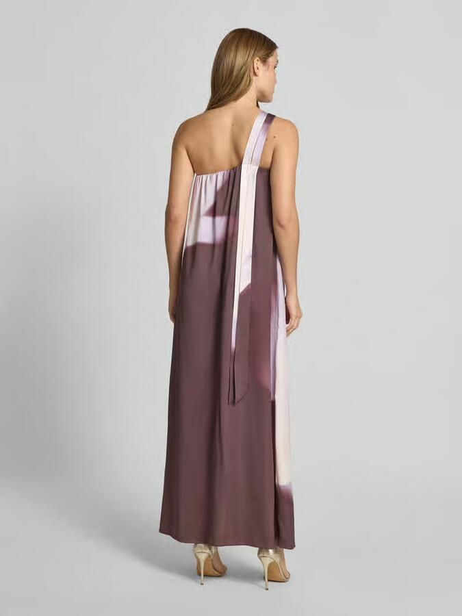 Boss regular fit one-shoulder maxi-jurk van mix van viscose en linnen model 'DANTEA' - Foto 2