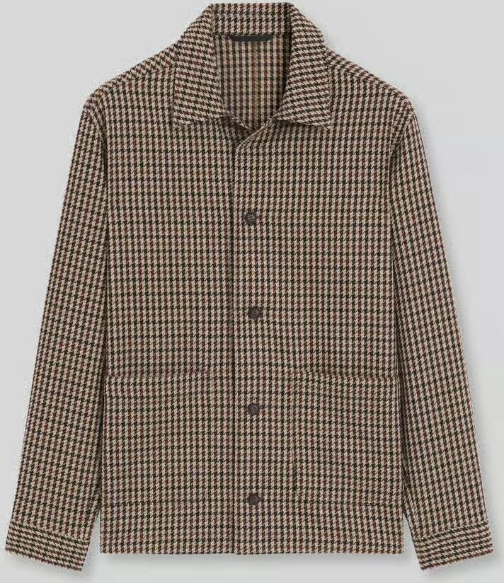 Boss Relaxed fit overshirt van mix van katoen en scheerwol model 'C-Carper-OS-2pp-264'