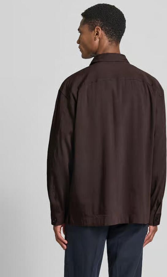 Boss regular fit overshirt van linnenmix - Foto 2