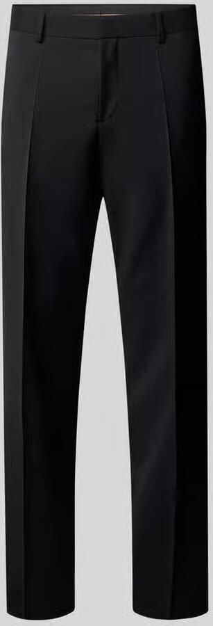 Boss Regular fit pantalon met persplooien model 'Genius'