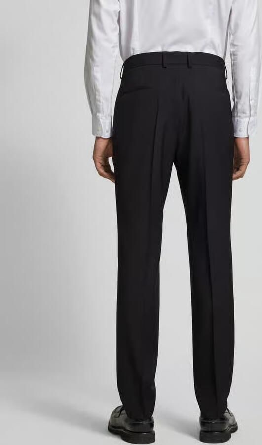 Boss Regular fit pantalon met persplooien model 'Genius' - Foto 3