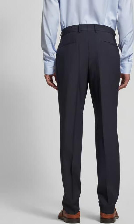 Boss Regular fit pantalon met persplooien model 'Genius'