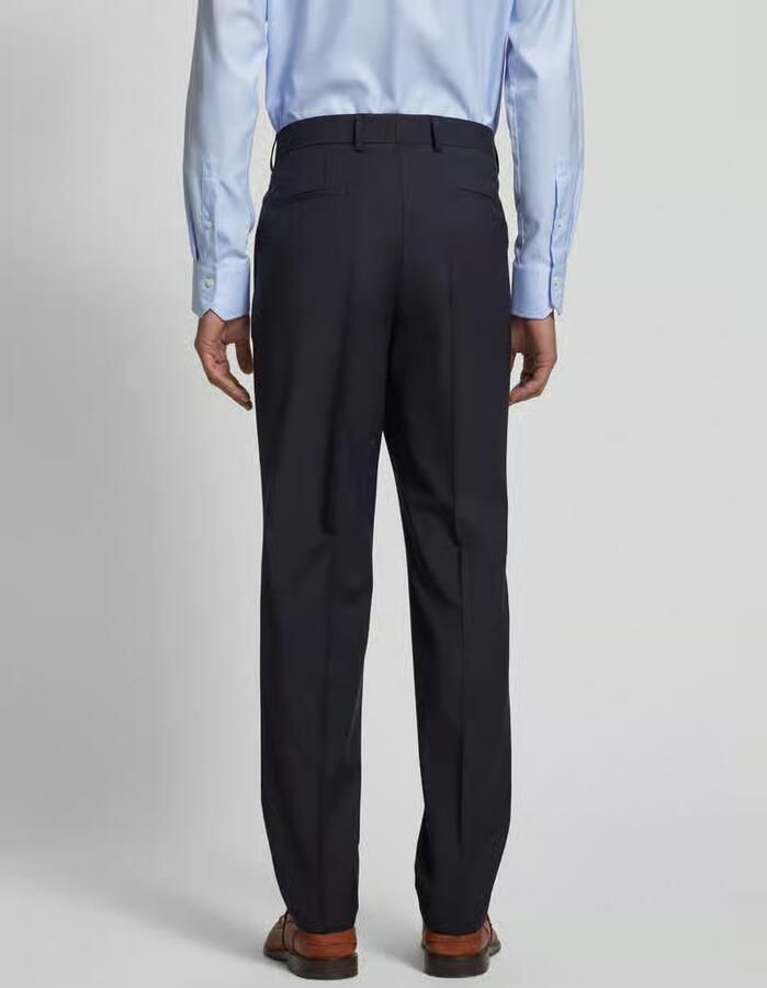 Boss Regular fit pantalon met persplooien model 'Lenon'